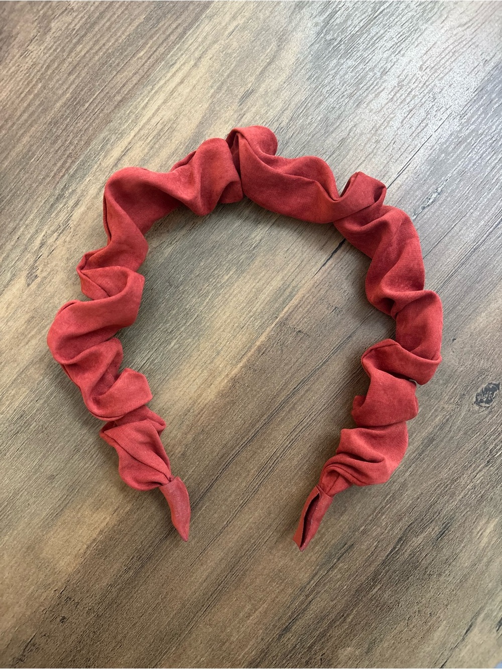 Ruched Red Headband - purchased at Anthropologie